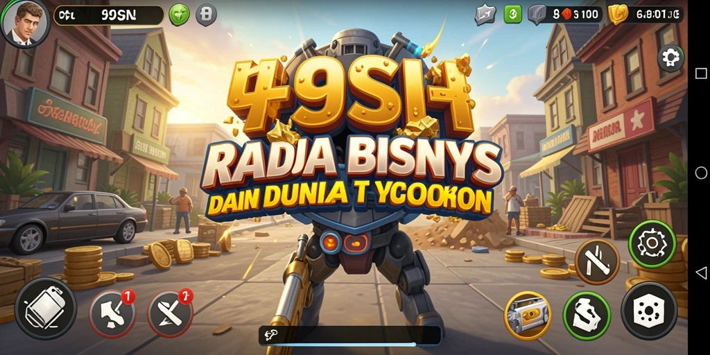 Screenshot dari gameplay <strong>9SL</strong> menampilkan pengelolaan bisnis yang dinamis.