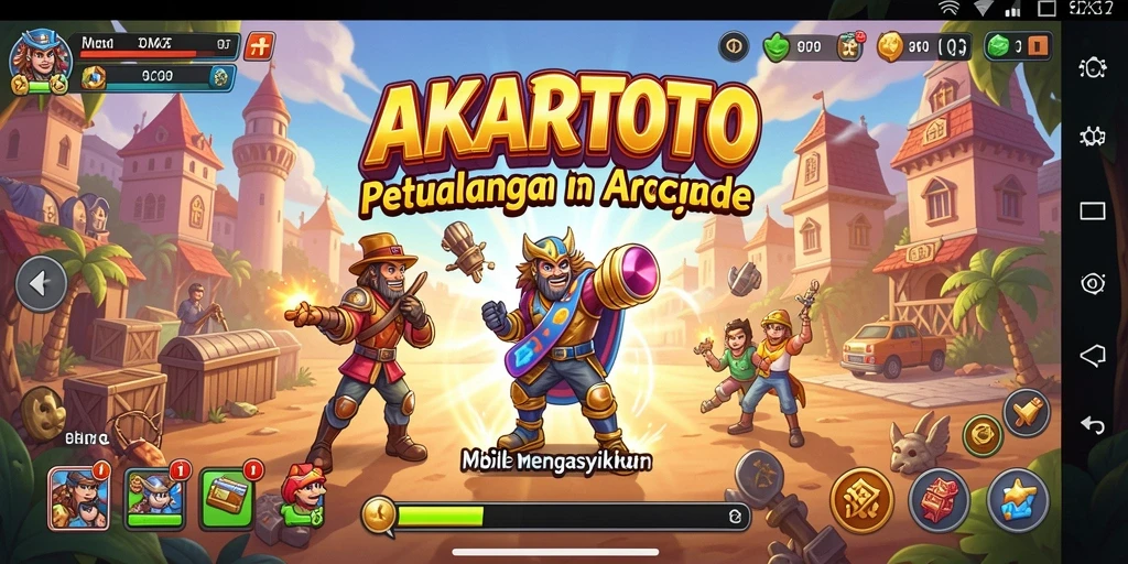 Gameplay AKARTOTO yang penuh warna dan menantang para pemain.