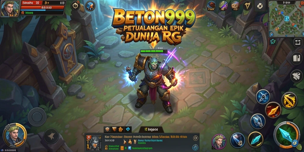 Tampilan gameplay BETON999 yang memukau dalam dunia RPG.