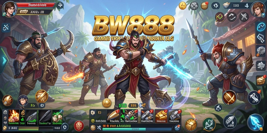 Tampilan gameplay seru di BW888 dengan pertarungan strategis.