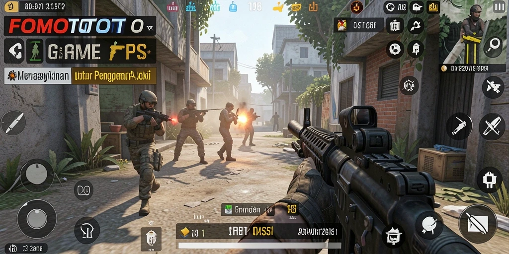 Tampilan gameplay FOMOTOTO yang seru dan mendebarkan.