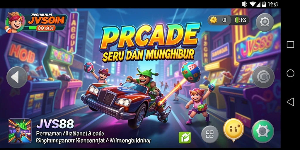 Tampilan menarik dari gameplay JVS88 dengan aksi Arcade yang seru.