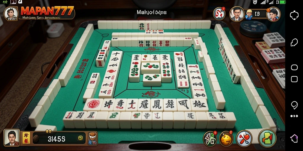 Tampilan gameplay MAPAN777 menampilkan keseruan permainan Mahjong yang mengasyikkan.