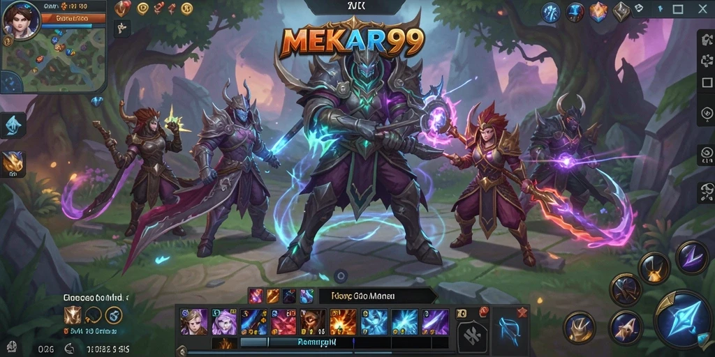 Tampilan gameplay MEKAR99 yang mengesankan dalam petualangan MMORPG.