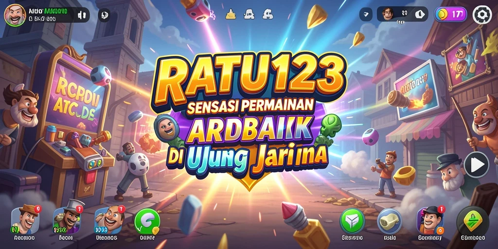 Tangkapan layar menampilkan aksi seru gameplay arcade di RATU123.