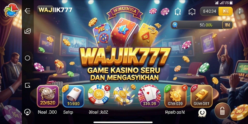 Tampilan gameplay WAJIK777 yang menawan dan penuh warna.